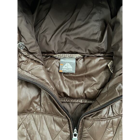NIKE ACG 550 Fill Brown Down Jacket Size‎ Small Quilted - Picture 4 of 10